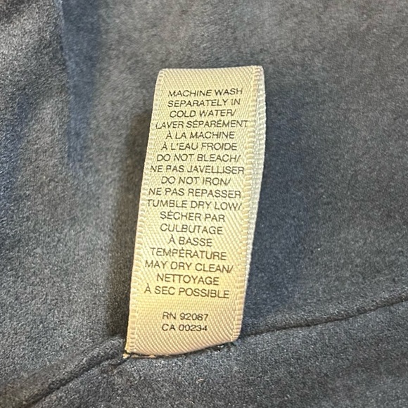 Saks Fifth Avenue Faux Suede Navy Blue Vest - Picture 6 of 8